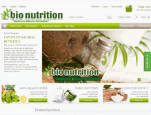 Tablet Screenshot of bionutritionstore.com
